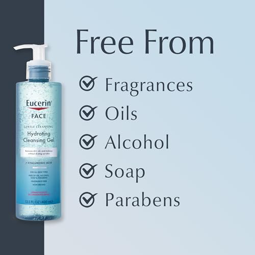 Eucerin Gentle Hydrating Face Cleansing Gel 13.5 oz - Image 11