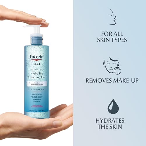Eucerin Gentle Hydrating Face Cleansing Gel 13.5 oz - Image 12