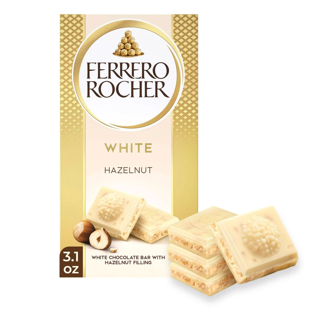 Ferrero Rocher White Chocolate Hazelnut Candy Bar - 3.1 Oz - Image 2