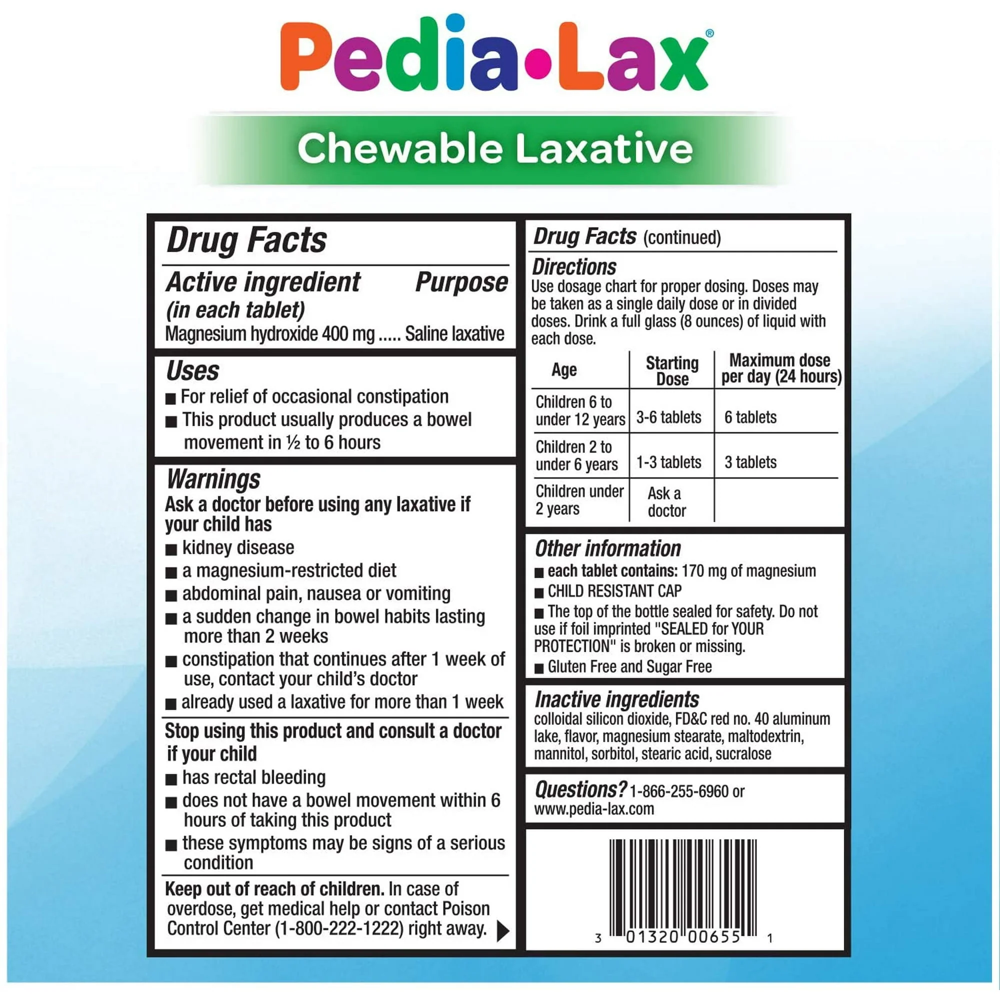 Fleet Pedia Lax Chewable Laxative 30ct - Image 2