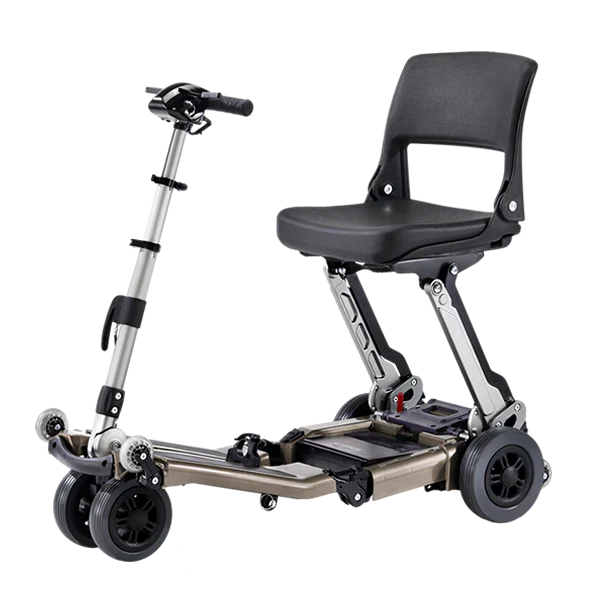 Freerider Deluxe Luggie Folding Electric Scooter Champagne