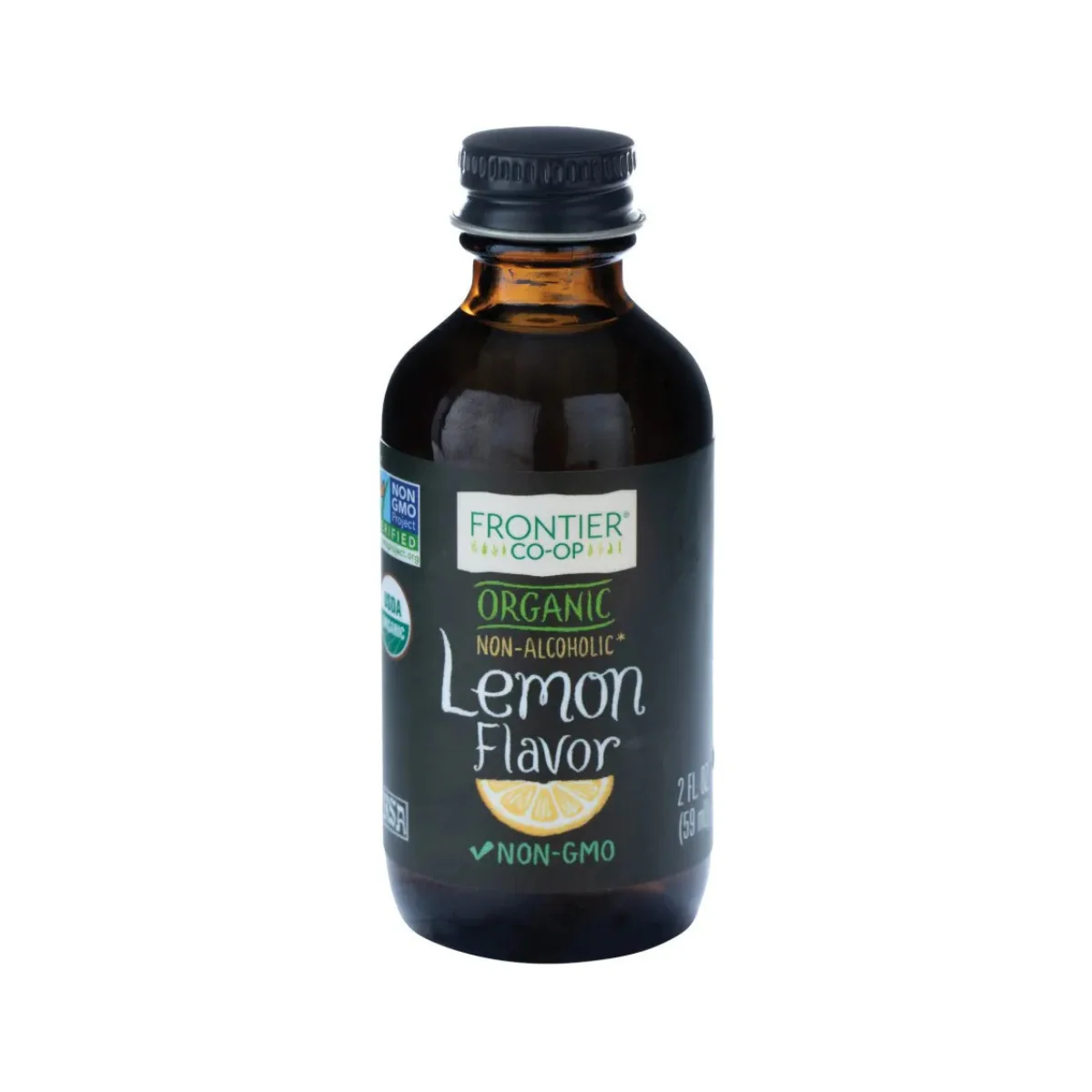 Frontier Co-op, Organic Lemon Flavor, Non-Alcoholic, 2 Fl Oz - Image 2
