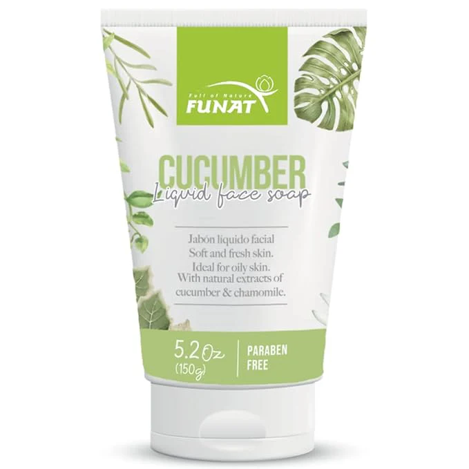 Funat Cucumber Liquid Face Soap 5.2oz