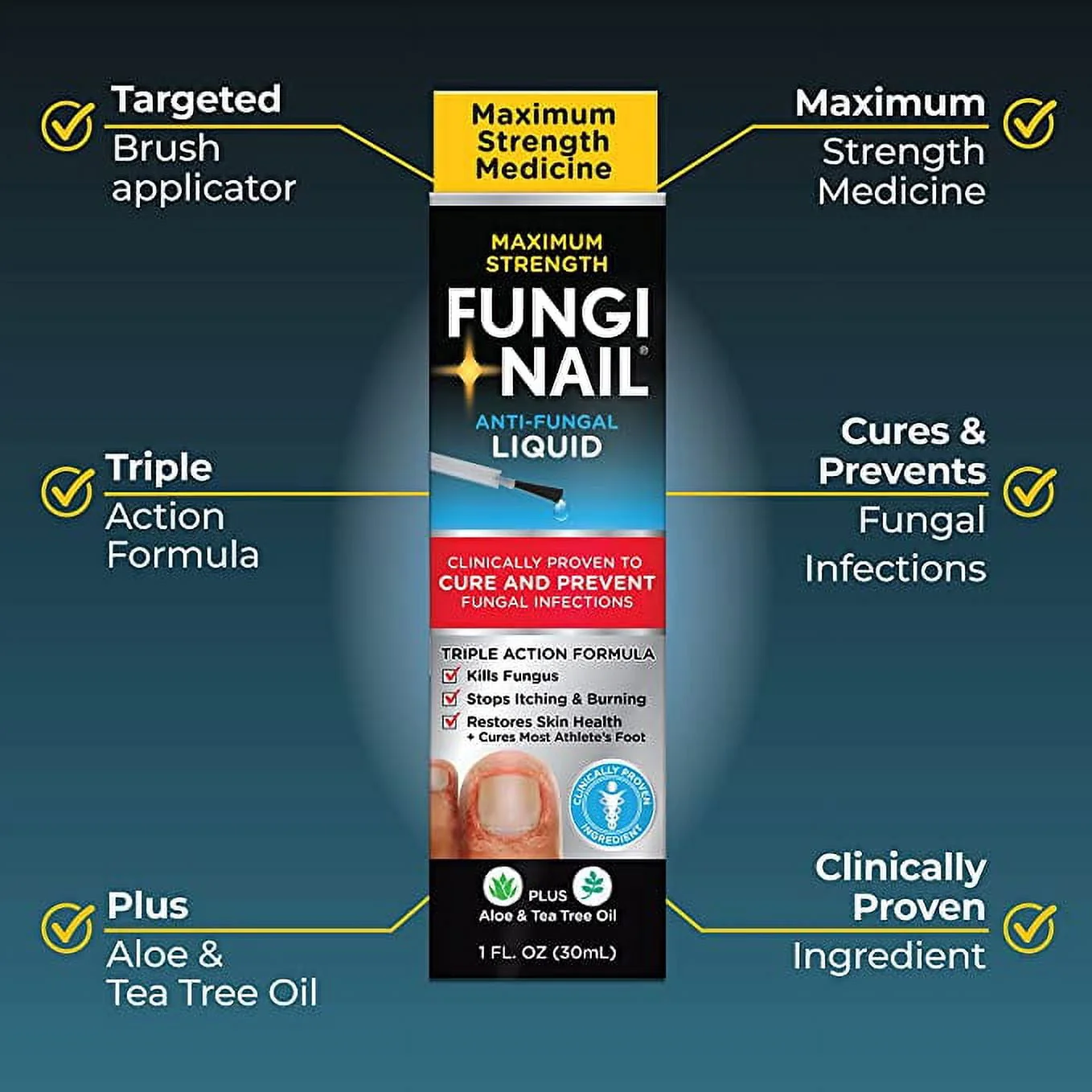 Fungi Nail Anti Fungal Liquid 1 oz - Image 2
