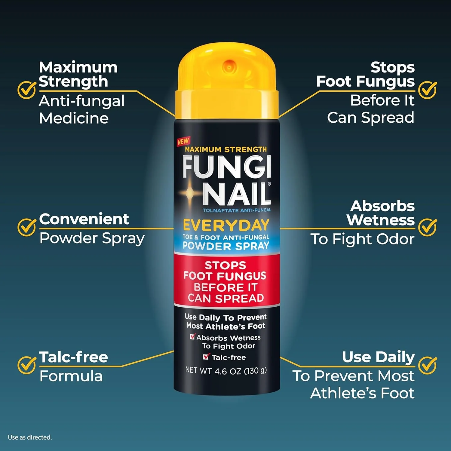 Fungi-Nail Everyday Antifungal Powder Spray, 4.6 OZ - Image 3