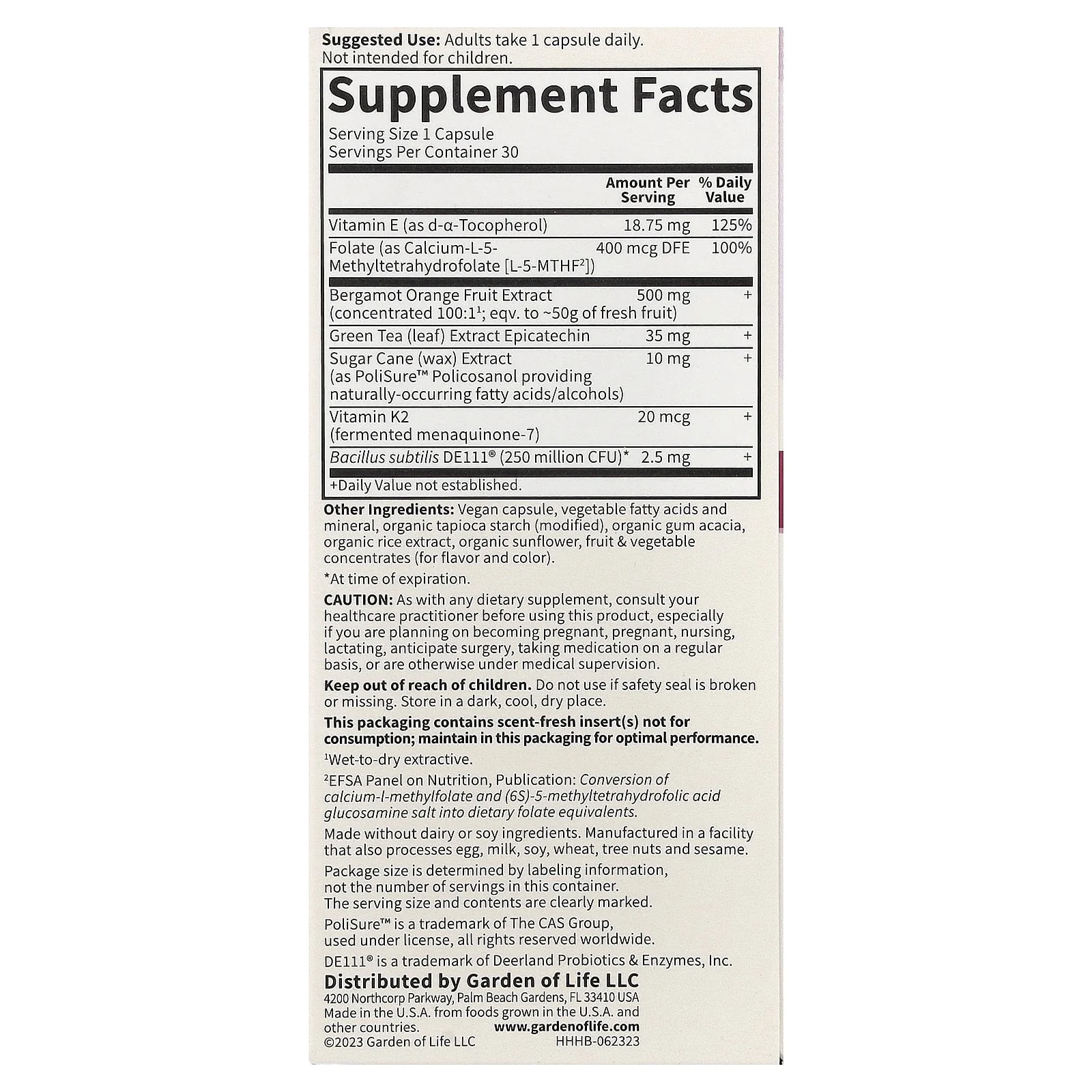 Garden Of Life Heart Health Capsules 30ct - Image 2