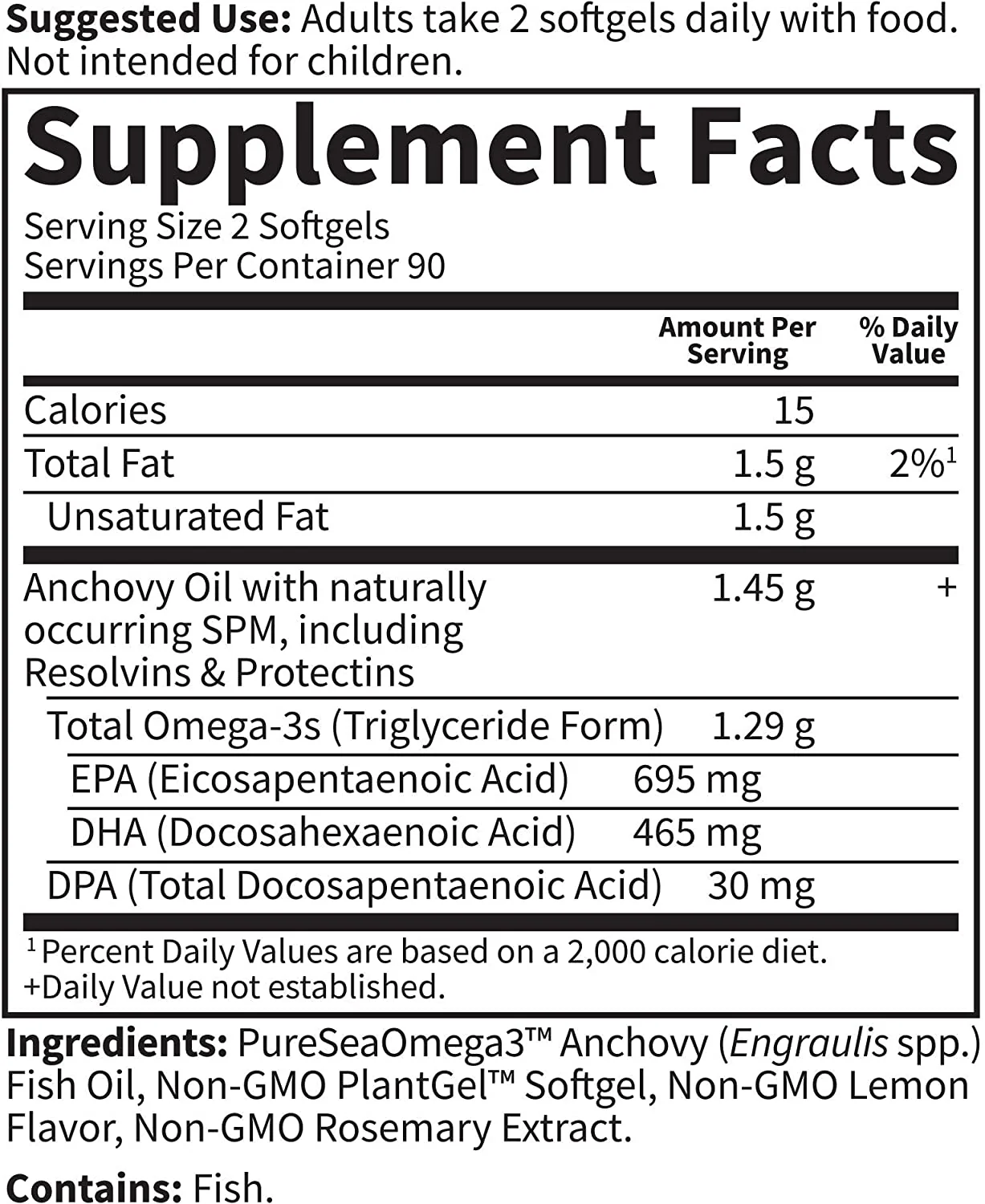 Garden Of Life Advanced Omega Brain & Heart Health 180 Softgels - Image 2