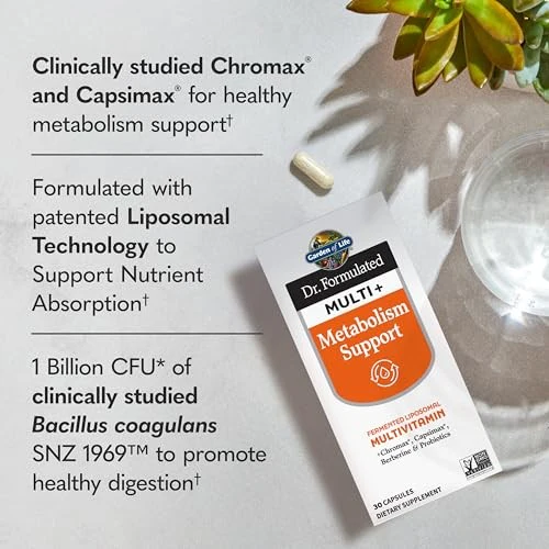 Garden of Life, Dr. Formulated Multi+, Metabolism Support, 30 Capsules - Image 2