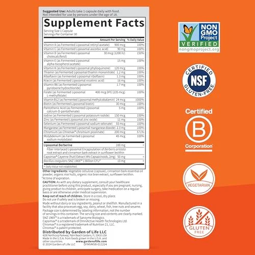 Garden of Life, Dr. Formulated Multi+, Metabolism Support, 30 Capsules - Image 5