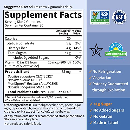 Garden of Life Dr. Formulated Probiotics Orange Dream Supplement Vitamin 10 Billion CFU 60 Gummies - Image 5