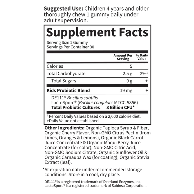 Garden Of Life Kids Organic Probiotic Gummies - Image 2