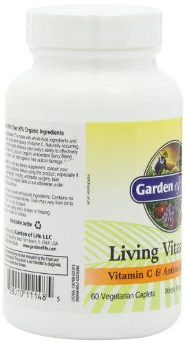 Garden of Life Living Vitamin C, 60 Vegetarian Caplets - Image 3