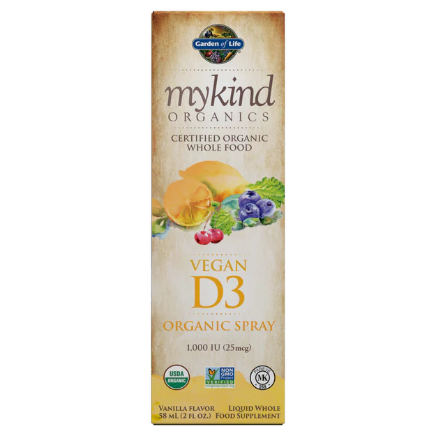 Garden of Life Mykind D3 Organic Spray 1,000 IU Vanilla