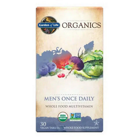 Garden of Life Mykind Men's Once Daily Multivitamin 60 Tablets