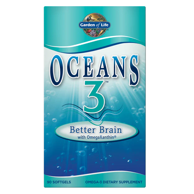 Garden Of Life Oceans 3 Better Brain Omega-3 with OmegaXanthin Softgels
