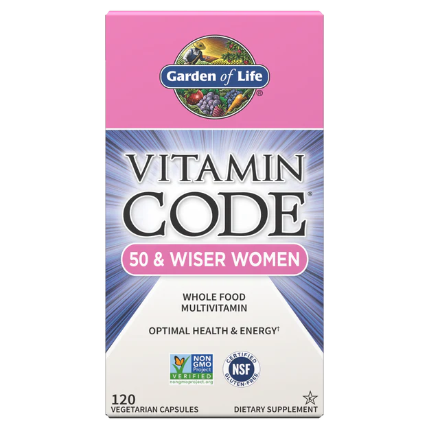Garden of Life Vitamin Code 50 and Wiser Women Capsules