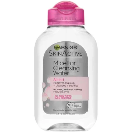 Garnier Skinactive Micellar Cleansing Water, All-in-1 Makeup Remover and Facial Cleanser, for All Skin Types 1.5 Pounds 3.4 Fl Oz