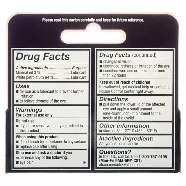 Genteal Tears Oinment Lubricant Eye 0.12Oz - Image 2