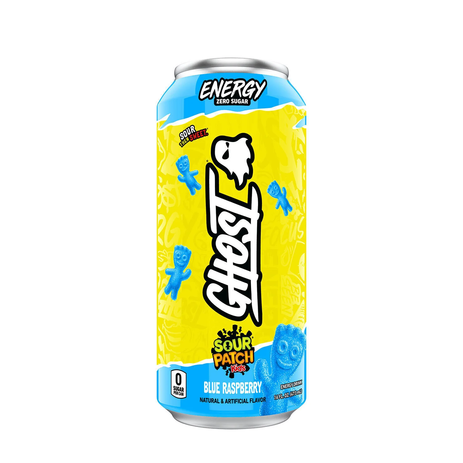 Ghost Recon Energy Sour Patch Kids Blue Raspberry 16 oz - Image 2