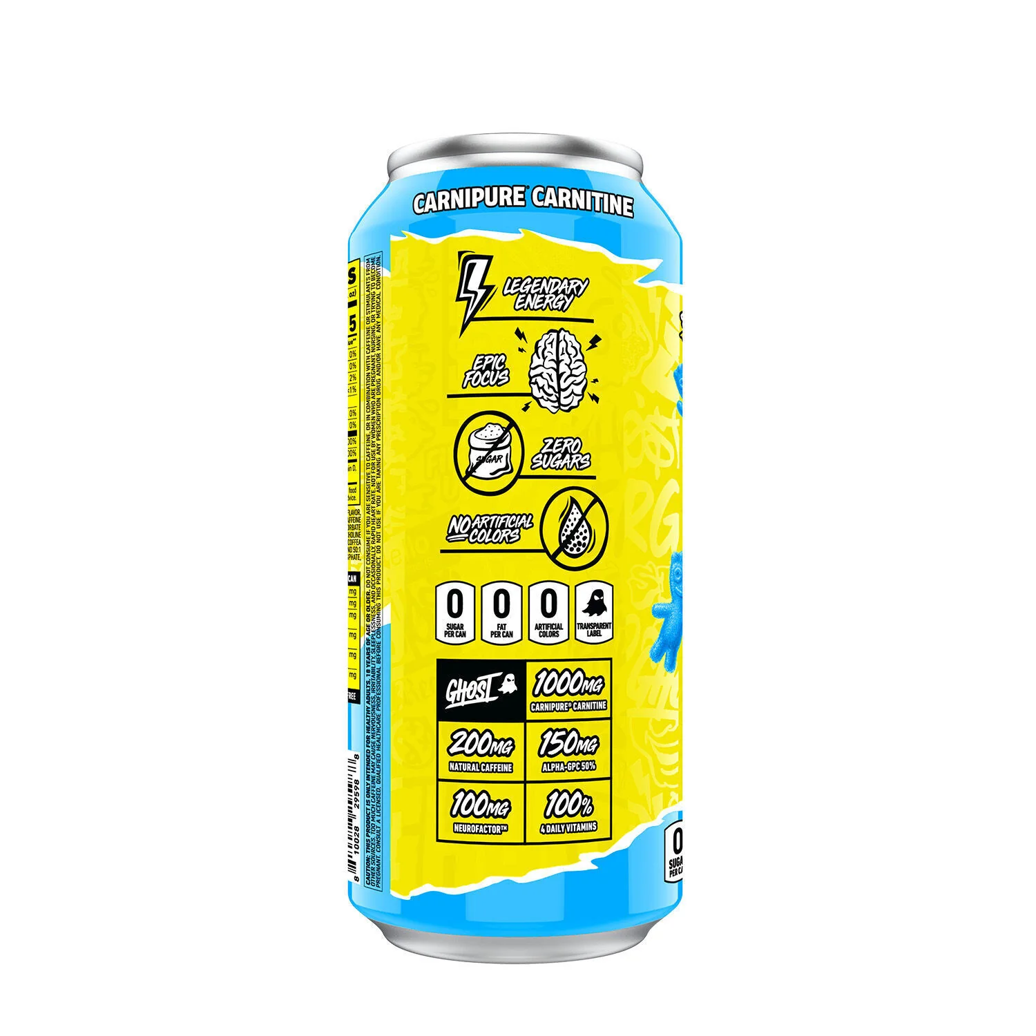 Ghost Recon Energy Sour Patch Kids Blue Raspberry 16 oz - Image 4
