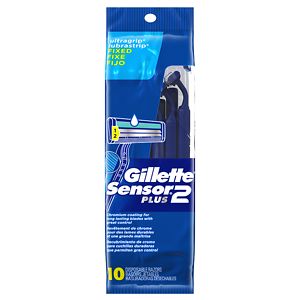 Gillette Sensor2 Plus Men s Disposable Razors  10 Count - Image 2