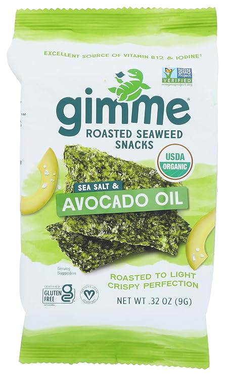 gimMe - Organic Roasted Seaweed Sheets - Keto, Vegan, Gluten Free - Great Source of Iodine & Omega 3’s - Healthy On-The-Go Snack for Kids & Adults - Image 3