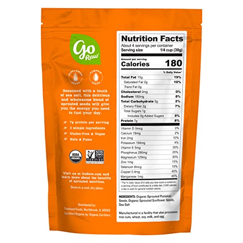 Go Raw Seeds Snack Sea Salt  4oz - Image 2