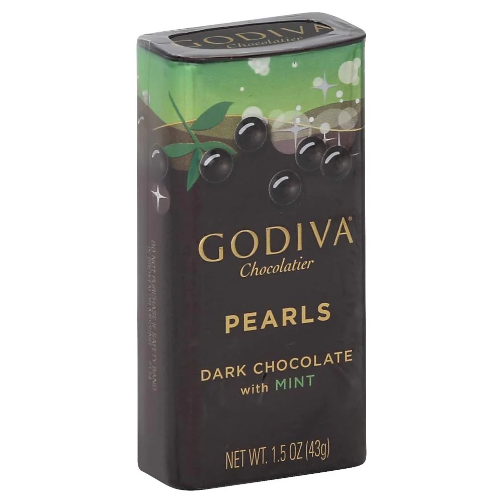 Godiva Pearls Mint Dark Chocolate 1.5oz