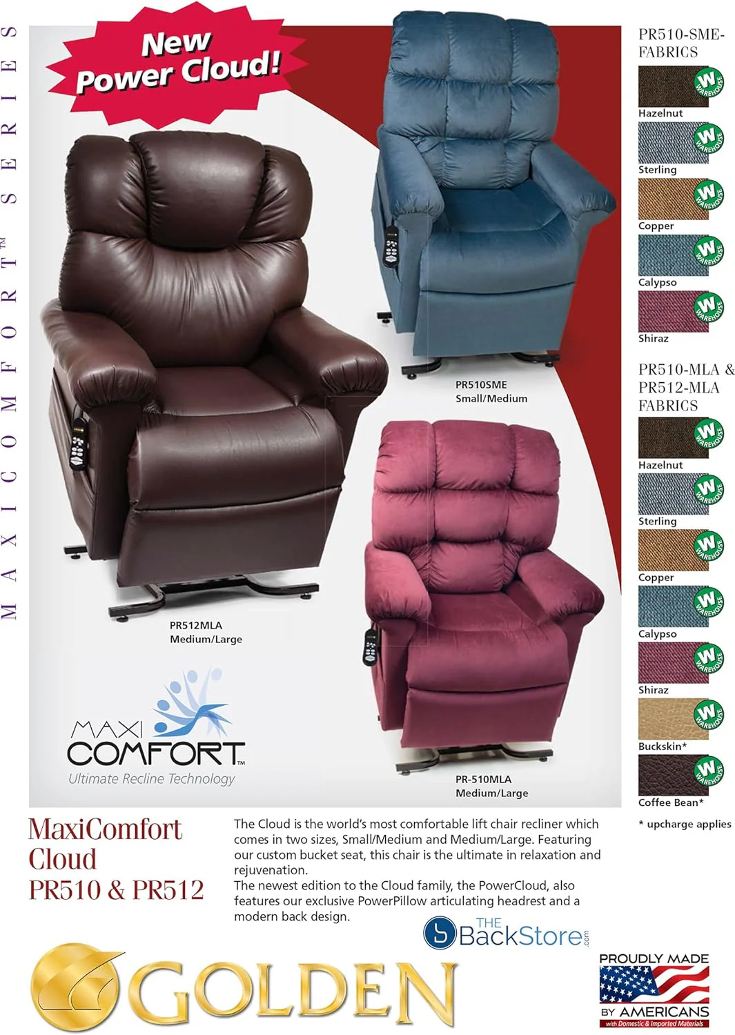 Golden Technologies Chair Easy PR510 Brisa Buckskin - Image 3