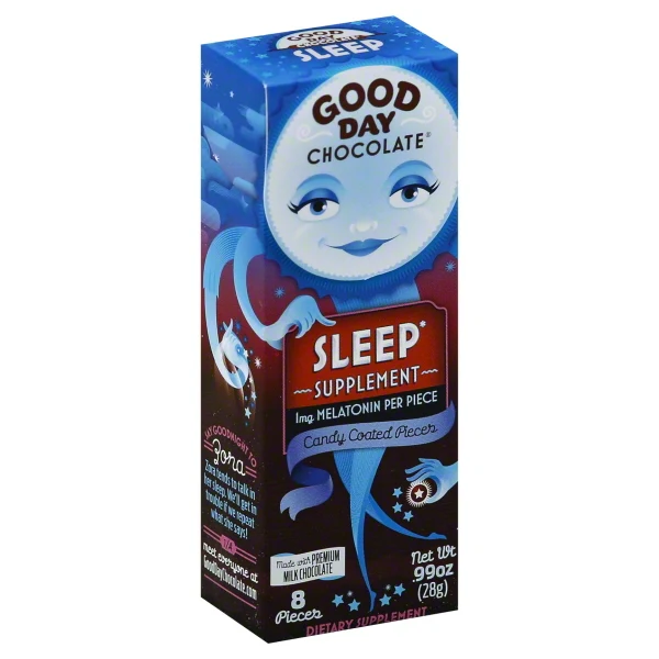 Good Day Chocolate, Milk Chocolate Dietary Sleep Supplement, 0.99 oz