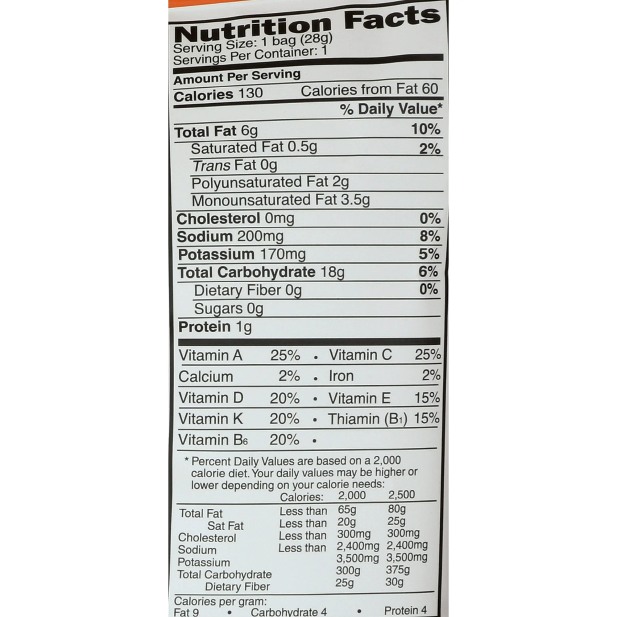 Good Health Veggie Straws Sea Salted 1oz - Image 2