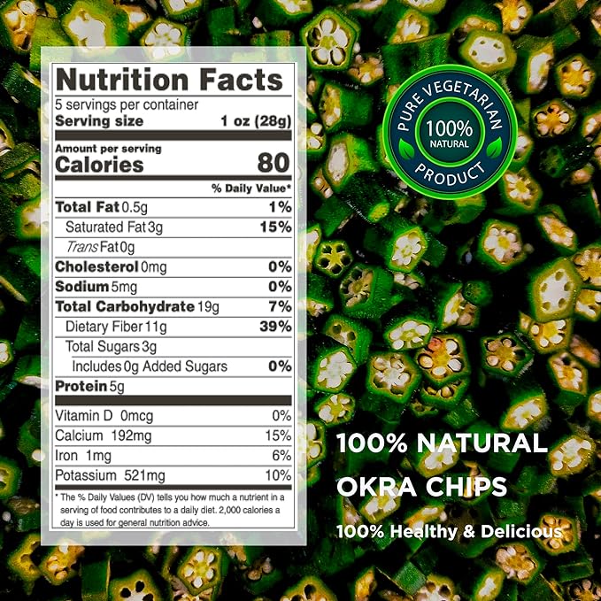 Good Time Crunchy Okra Chips 5oz - Image 2