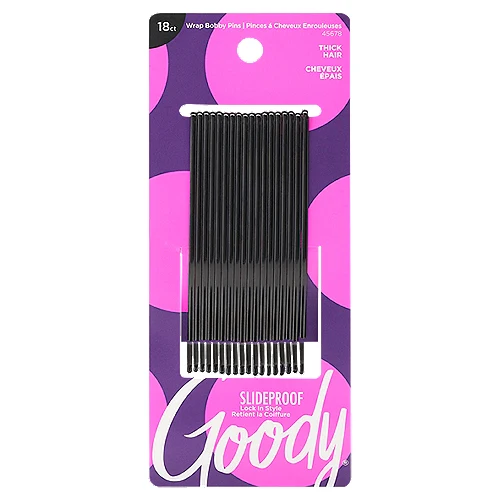 Goody Mosaic Wrap Bobby Pins Black 18ct