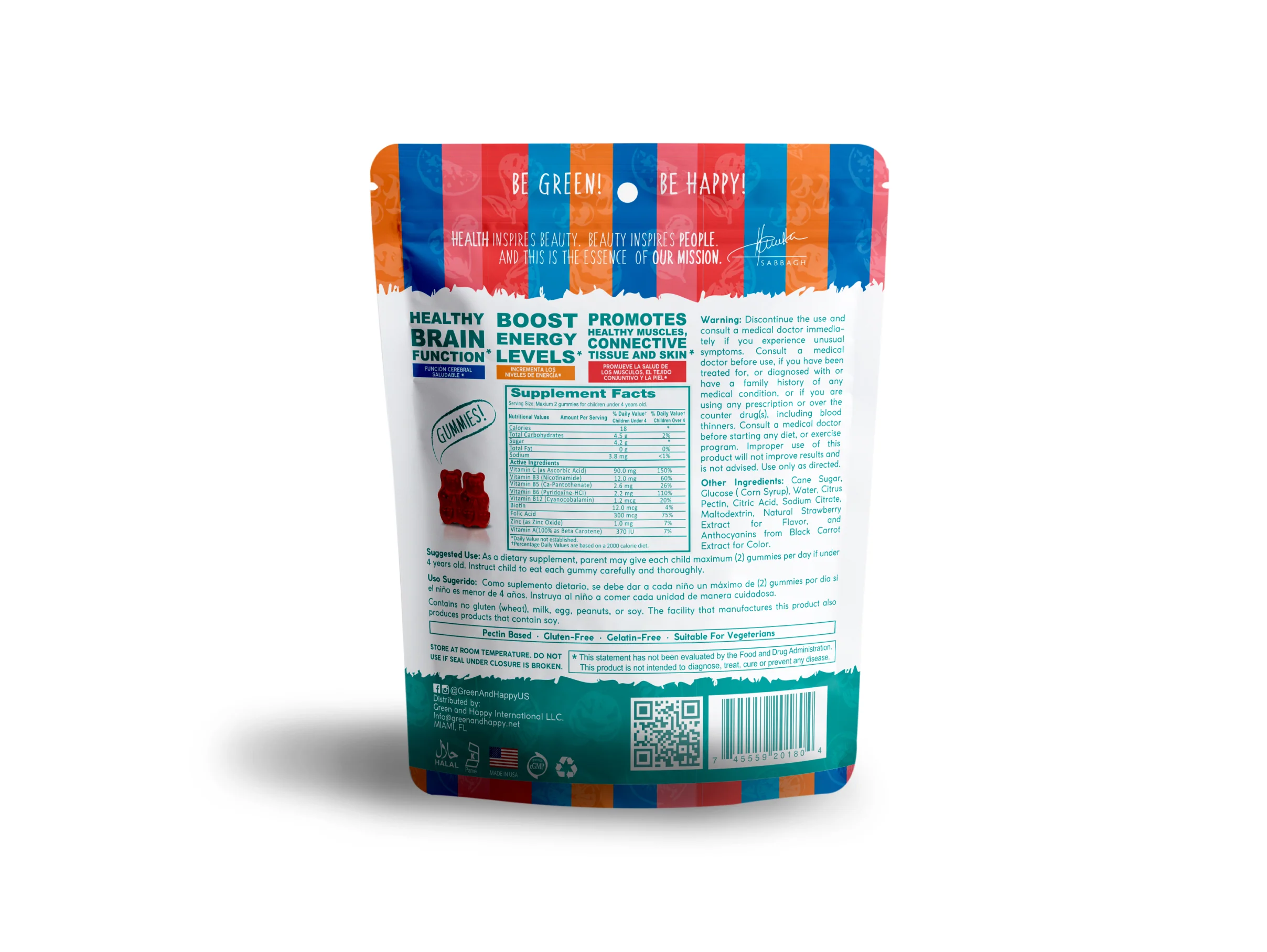 Green & Happy Multivitamin Kids Gummies - Image 2