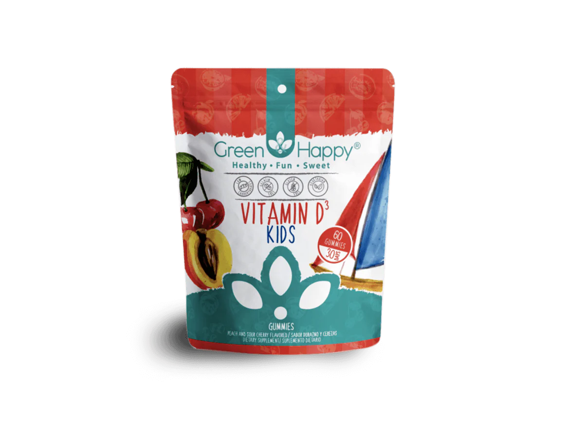 Green & Happy Vitamin D3 Kids Gummies
