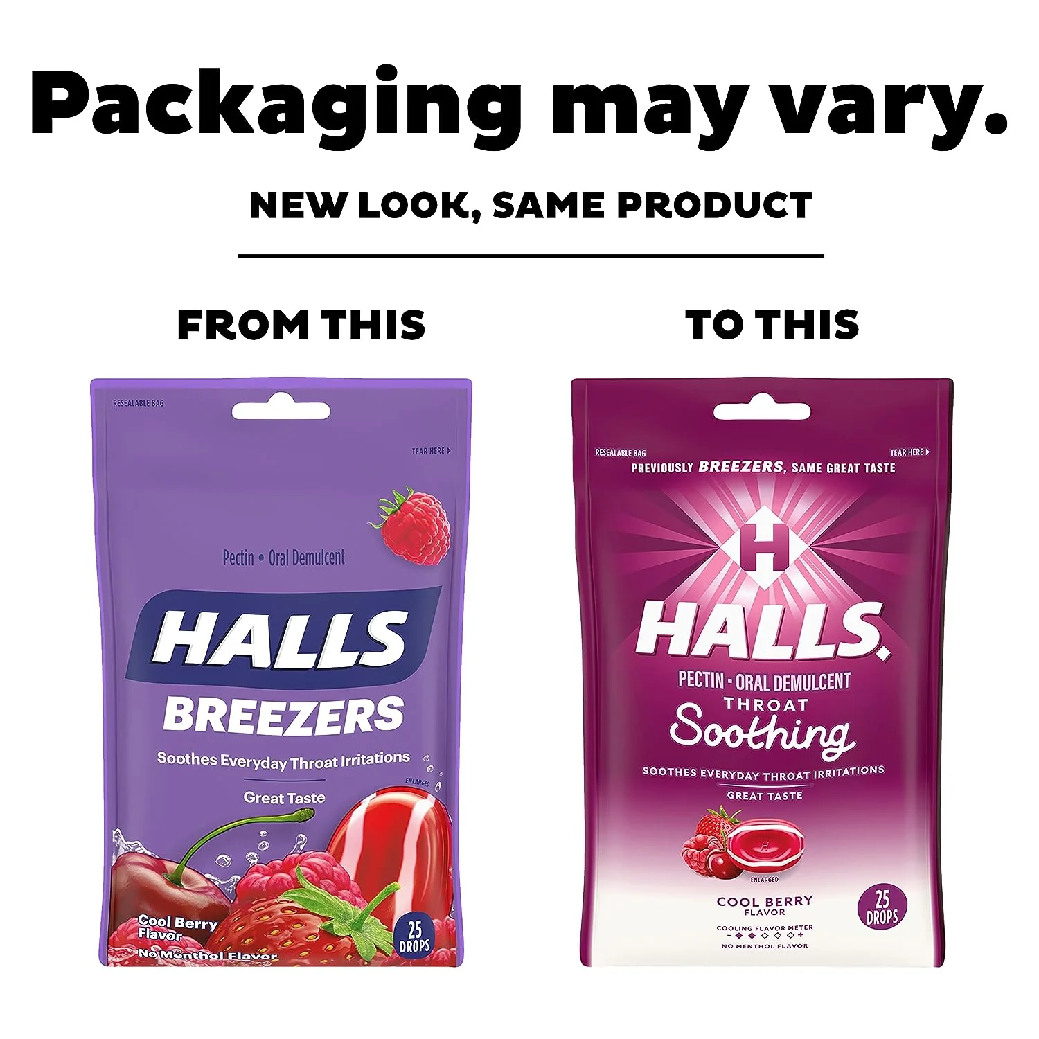 Halls Soothing Cool Berry Throat Drops 25ct - Image 2