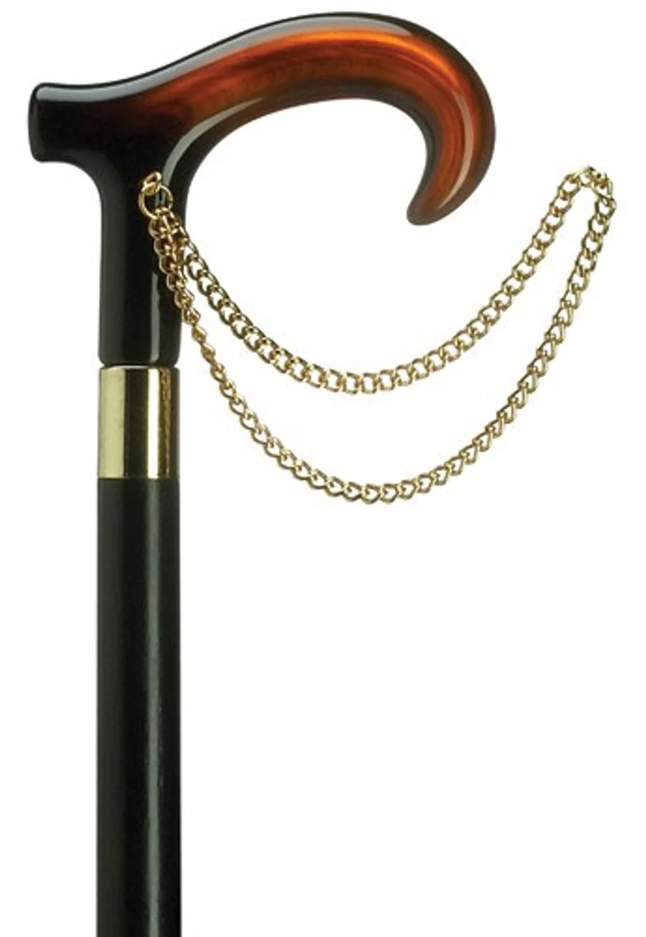 Harvy Ladies Cane Derby Gold Chain Shell