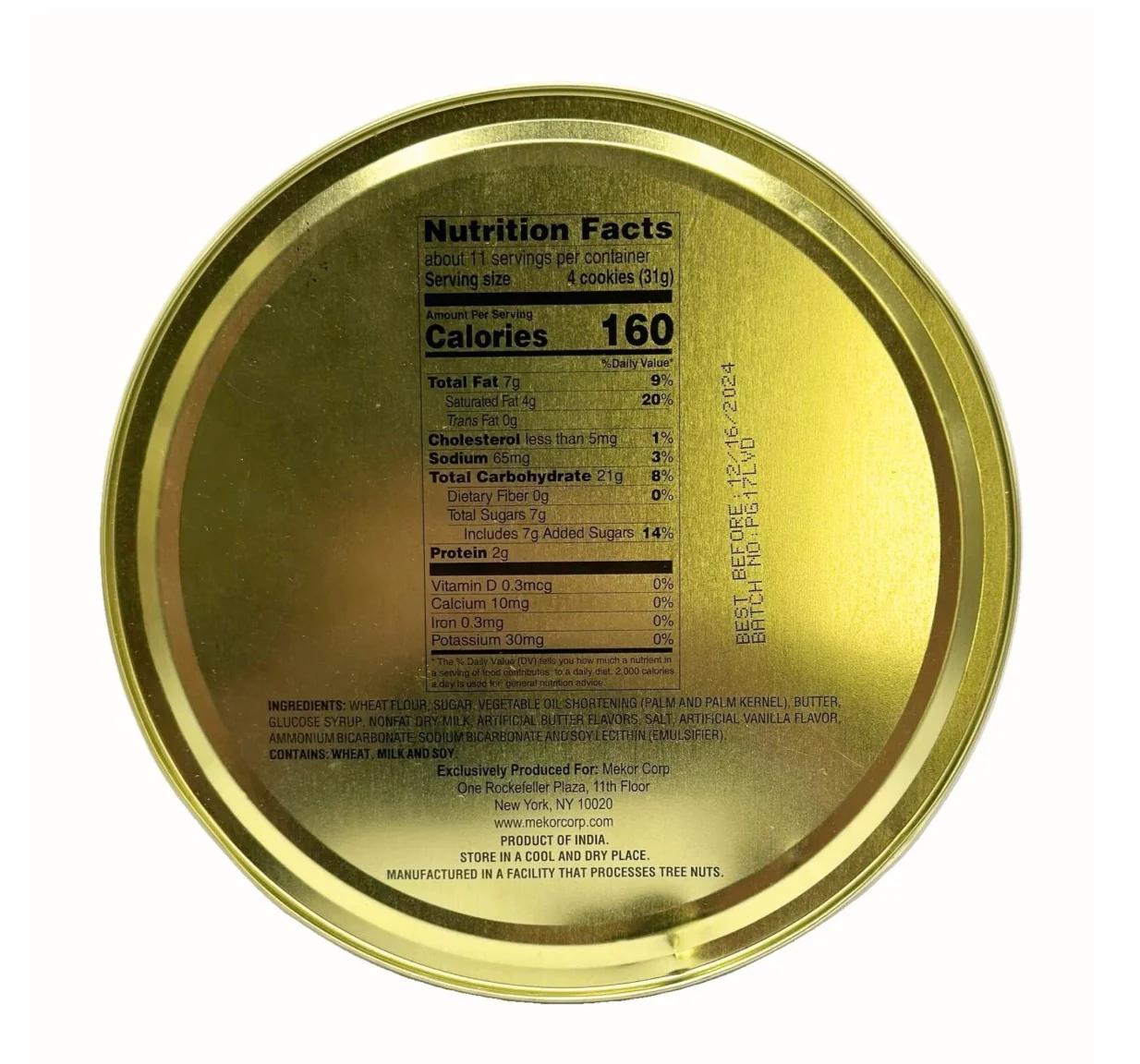Heavenly Bites Butter Cookies Danish Style - Metal Tin - 12 Oz - Image 2