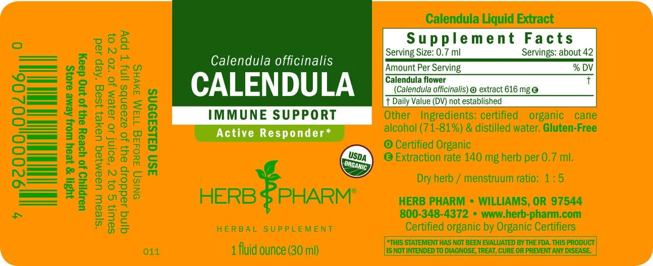 HERB PHARM CALENDULA 1Oz - Image 2