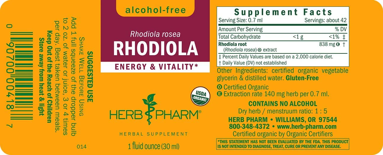 HERB PHARM RHODIOLA 1Oz - Image 2