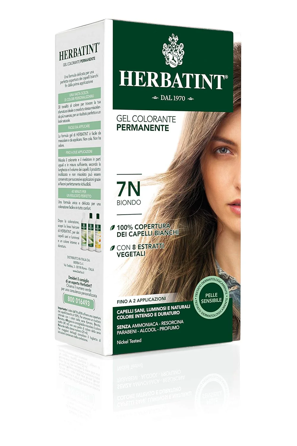 Herbatint Permanent Haircolor Blonde 7N 4.5Oz
