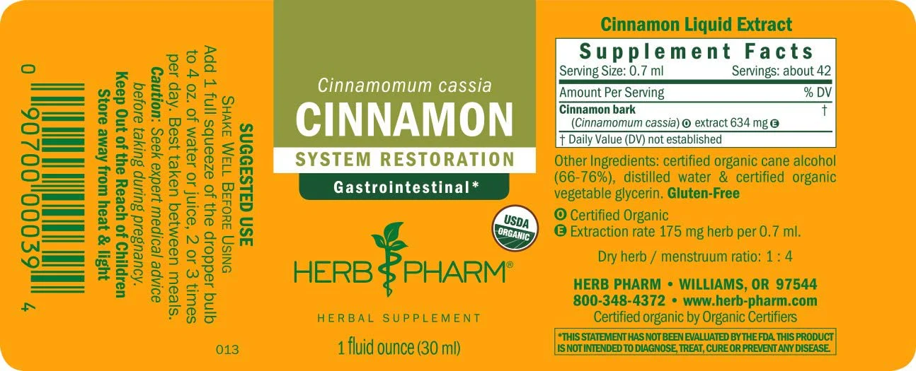 HERBS PHARM CINNAMON 1Oz - Image 2
