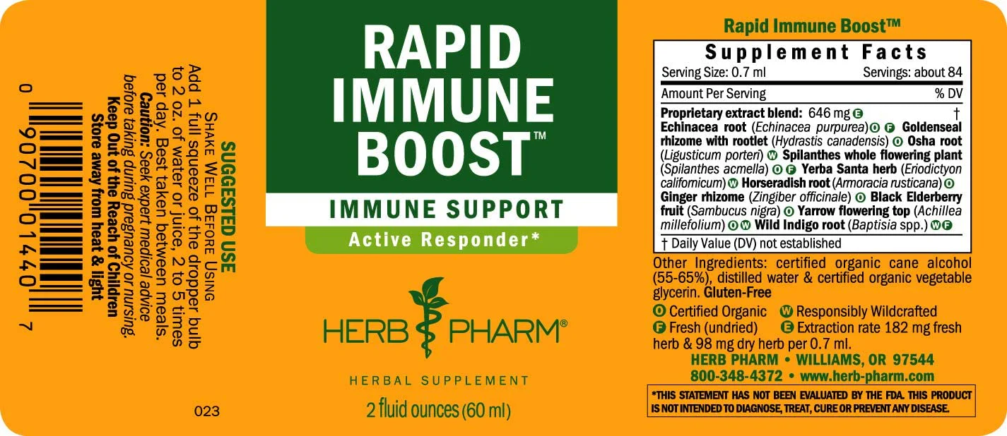 HERBS PHARM RAPID IMMUNE BOOST 2Oz - Image 2