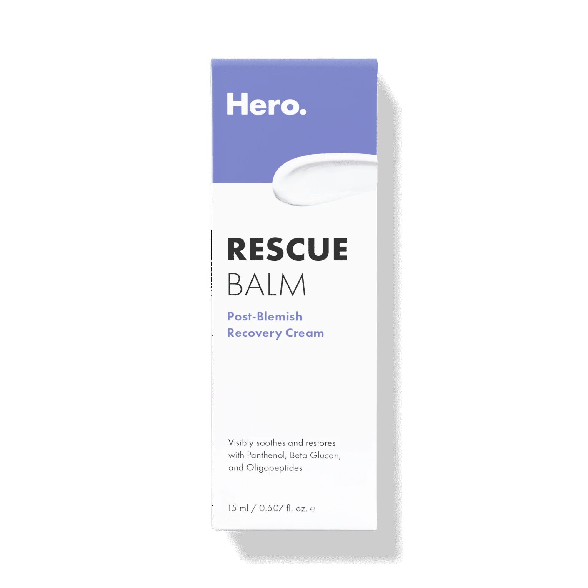 Hero Rescue Balm Post Blemish Recovery Cream for Dry Red-Looking Skin 0.5oz