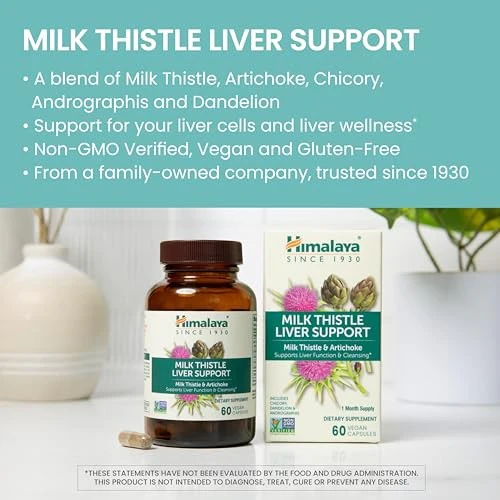 Himalaya Milk Thistle Liver Support Capsules 350mg 60ct - Image 3
