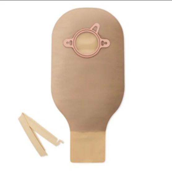 Hollister New Image Two-Piece Drainable Ostomy Pouch Clamp 2-3/4" Beige 10ct 18124