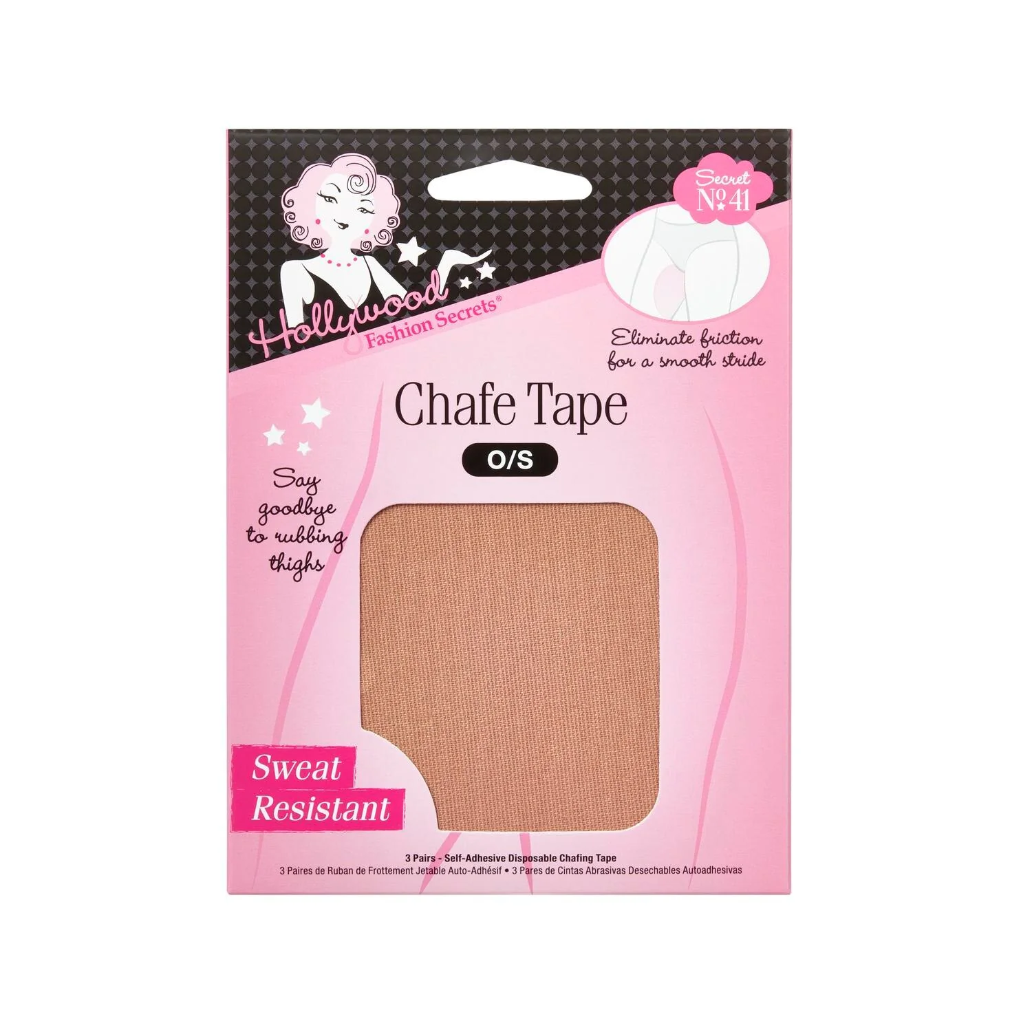 Hollywood Fashion Secrets Chafe Tape 3Pk - 3 ct