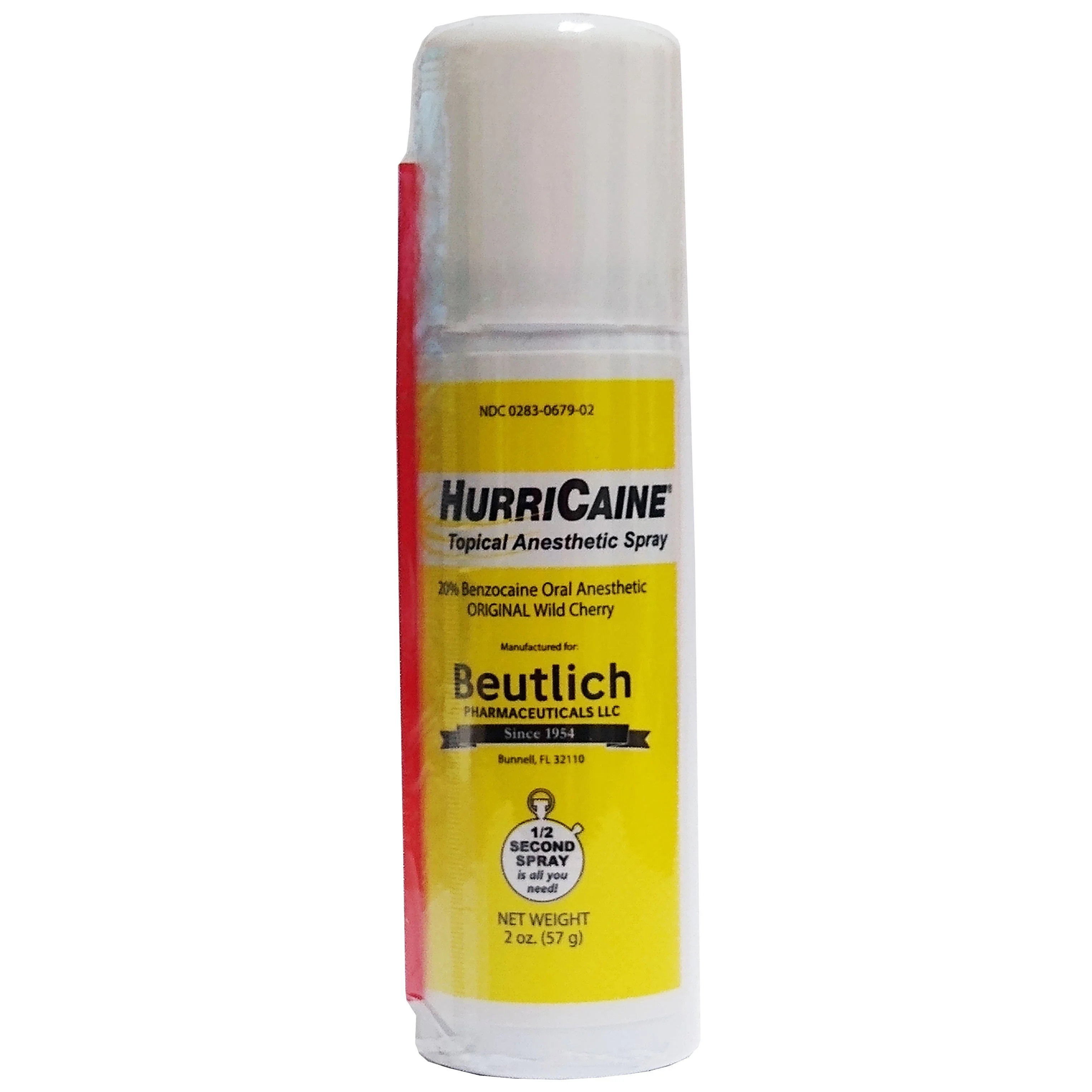 Hurricaine Wild Cherry Topical Anesthetic Spray 2 Oz Plus Tube Beutliuch