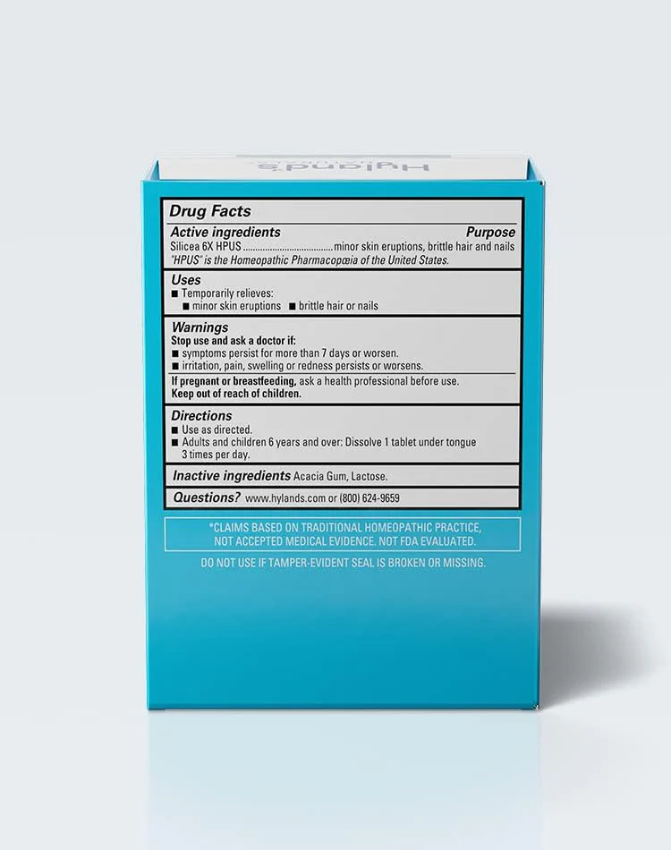 Hyland's Cell Salt #12 Silicea 6X 100 Tablets - Image 2