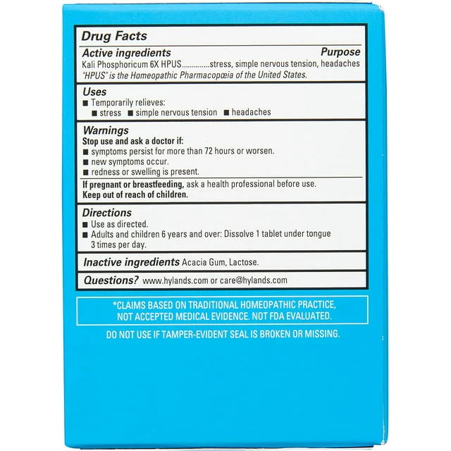 Hyland's Cell Salt #6 Kali Phos 6X 100 Tablets - Image 2